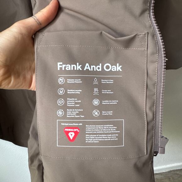 EUC $449 Frank & Oak The Hygge Puffer Coat in Taupe - Picture 6 of 13